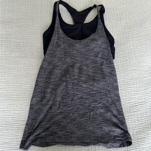 Lululemon athletic tank with built in bra - size